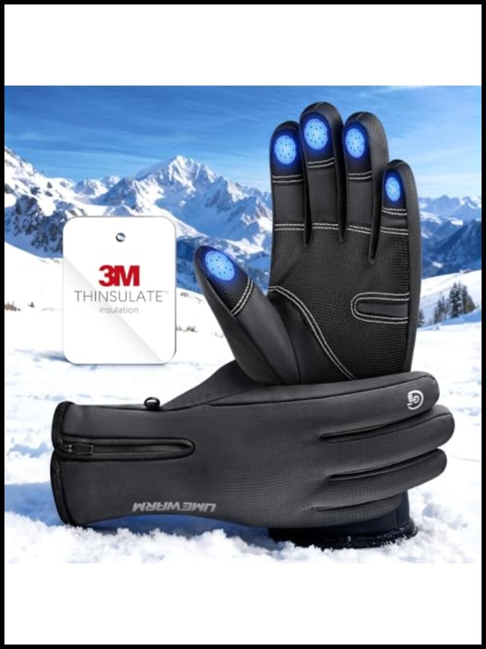 Winter Gloves 3M Insulation GEANI-TEX Waterproof Ski Snow Gloves Touchscreen